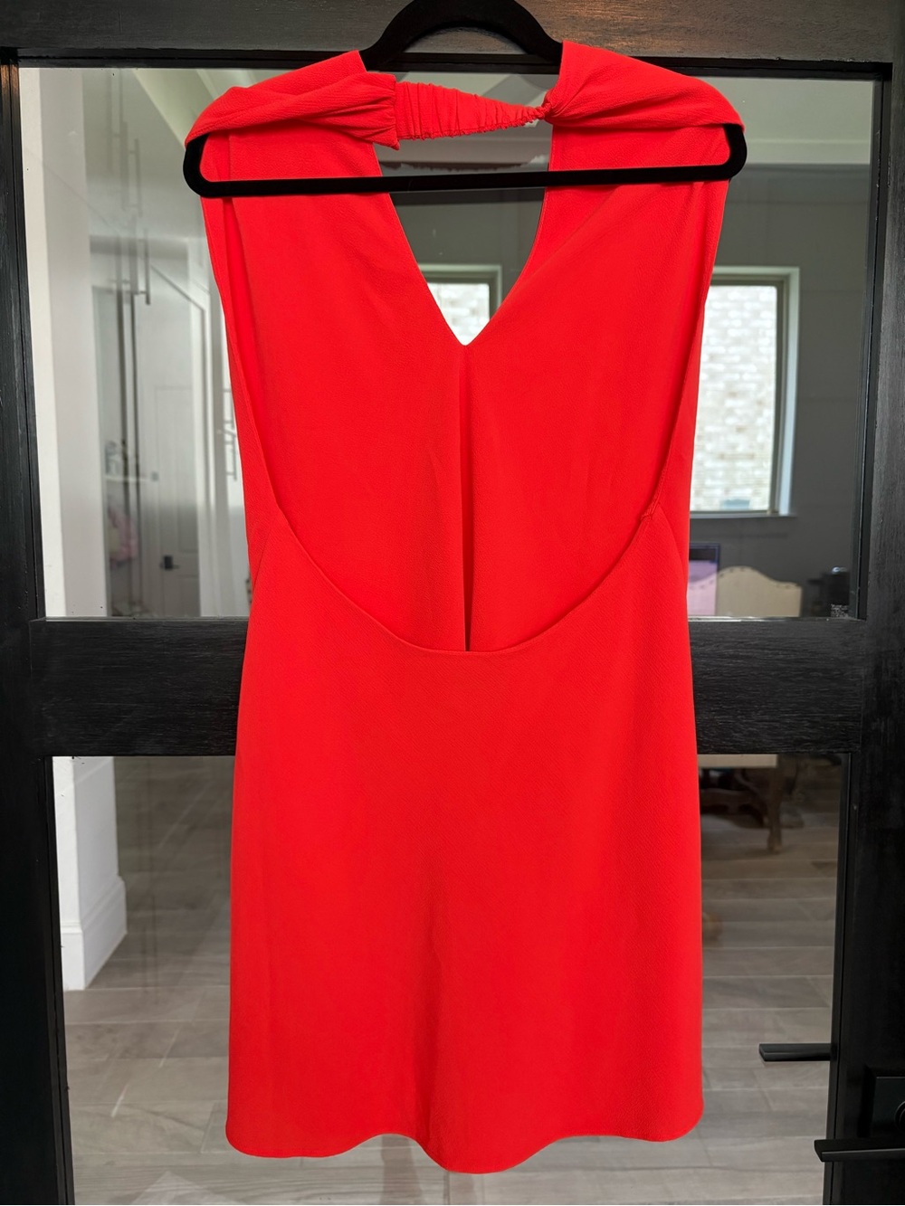 Show Me Your Mumu Revolve Jasmine Halter Mini Dress Bellini Orange - Size Small - Picture 5 of 11